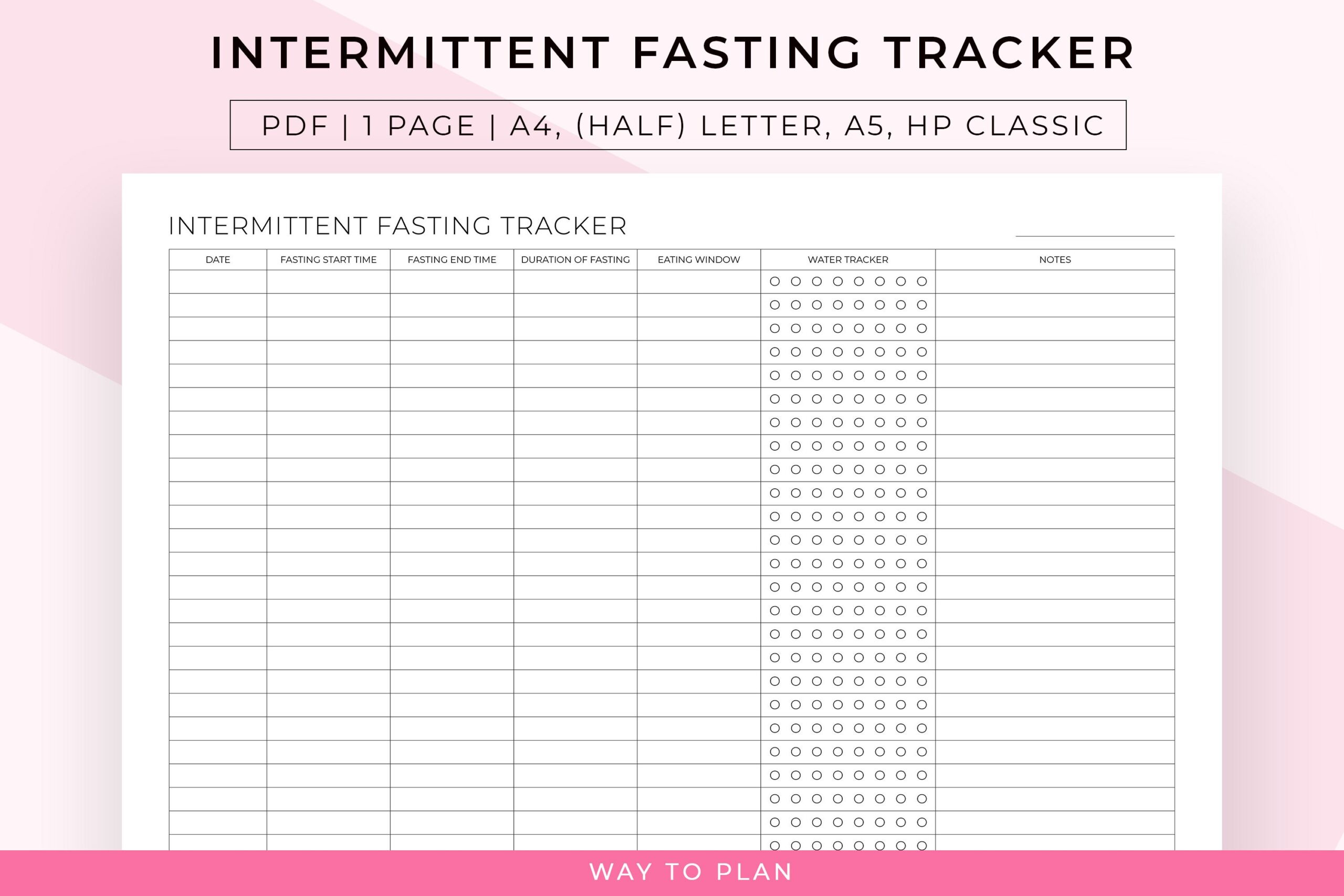 intermittent fasting tracker for scheduling, tracking fasting